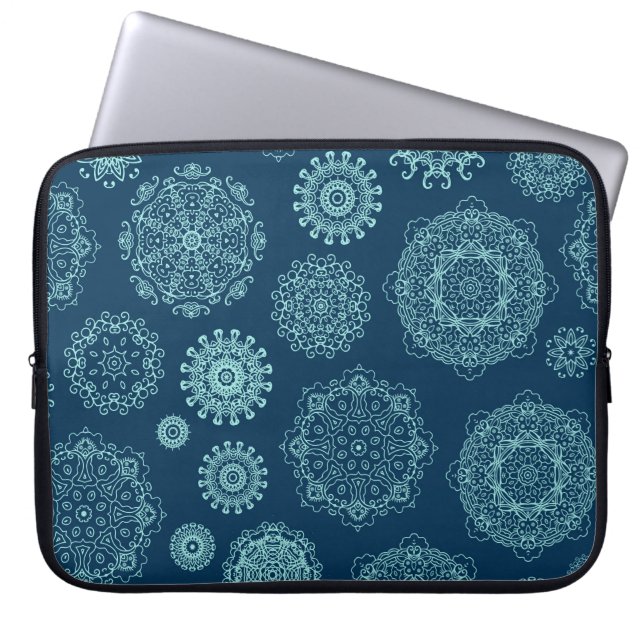 Capa Para Notebook Padrão sem costura com lasca de neve,arab (Frente)