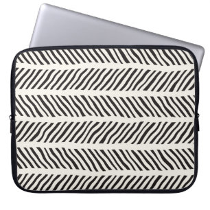 Capa Para Notebook Padrão sem costura com pinceladas desenhadas à mão