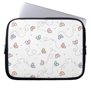 Capa Para Notebook Padrão sem costura da borboleta