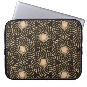 Capa Para Notebook padrão sem costura da grelha floral gráfica em i