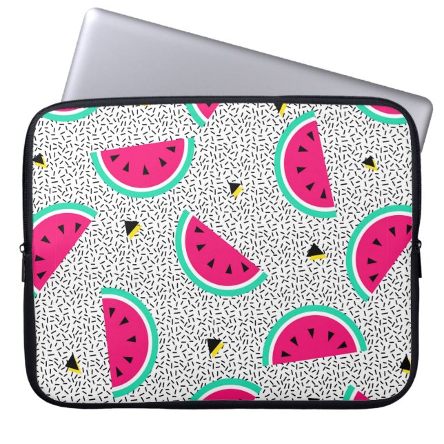 Capa Para Notebook Padrão sem costura da melancia. Estilo geométrico  (Frente)