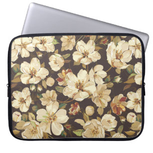 Capa Para Notebook Padrão sem costura das flores Elegance