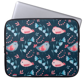 Capa Para Notebook Padrão sem costura de cor d'água de flores de fran