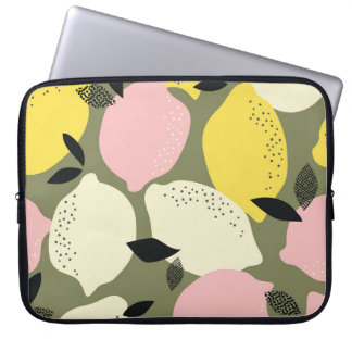 Capa Para Notebook Padrão sem costura de Frutas de Citros