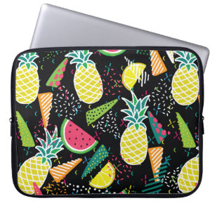 Capa Para Notebook Padrão sem costura desenhado à mão com melancia