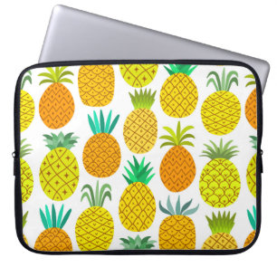 Capa Para Notebook padrão sem costura do abacaxi de vintage isolado e