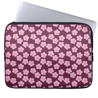 Capa Para Notebook Padrão sem costura do Flor Frangipani Rosa