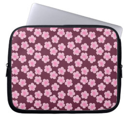 Capa Para Notebook Padrão sem costura do Flor Frangipani Rosa