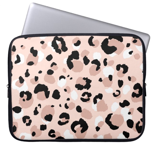 Capa Para Notebook padrão sem descontinuidades do leopardo abstrato m (Frente)