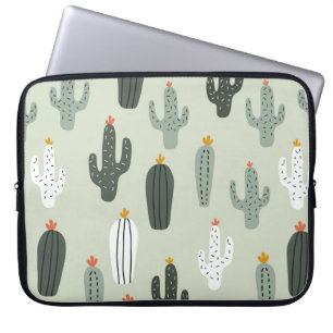 Capa Para Notebook Padrão sem soldadura cactos cactos cúbitos, fundo