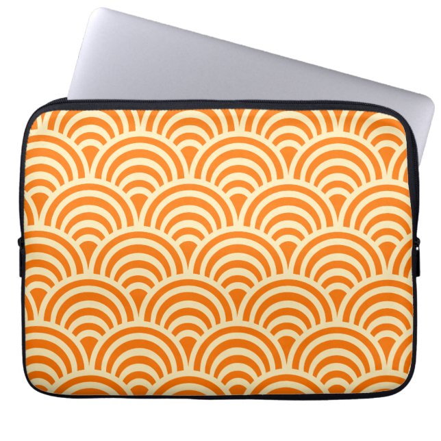 Capa Para Notebook Padrão Simples de Concha de Laranja (Frente)