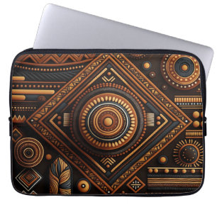 Capa Para Notebook Padrão tradicional africano. África étnica