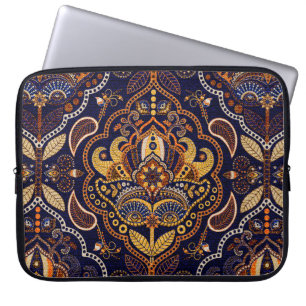 Capa Para Notebook Padrão tribal colorido sem costura