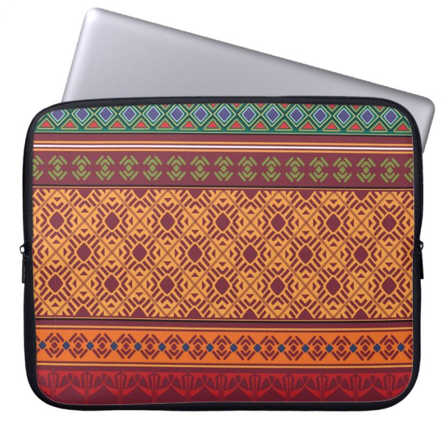 Capa Para Notebook Padrão tribal contínuo (Frente)