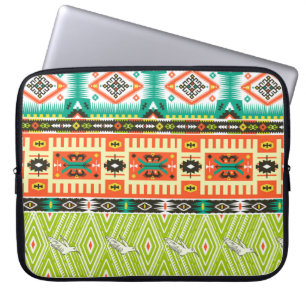 Capa Para Notebook Padrão tribal sem costura com elementos geométrico