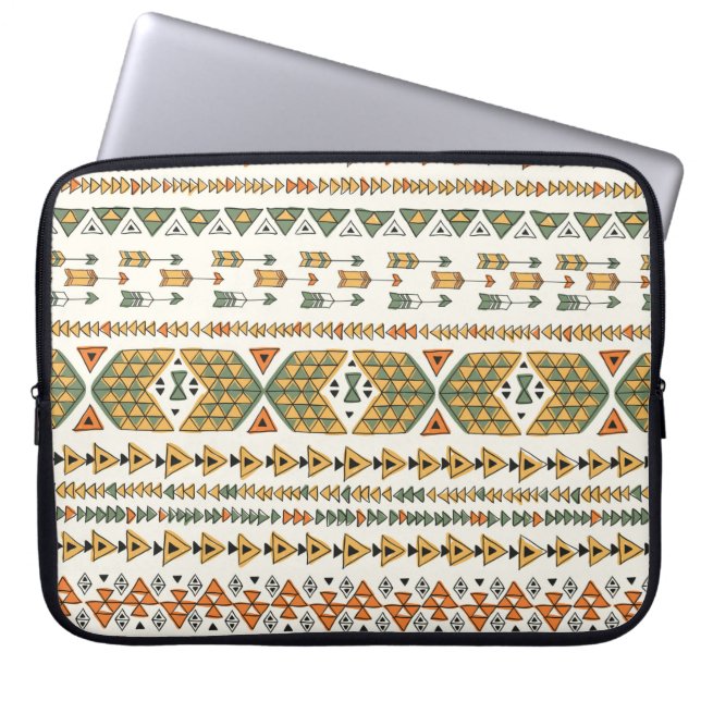 Capa Para Notebook Padrão tribal sem descontinuidades 3 (Frente)