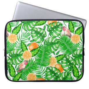Capa Para Notebook Padrão tropical, beija-flores II