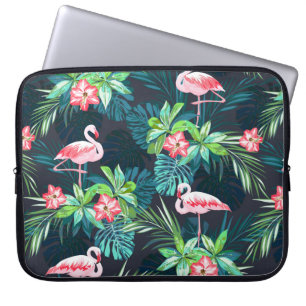 Capa Para Notebook Padrão tropical de verão sem costura com flaming