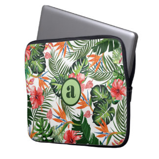 Capa Para Notebook Padrão Tropical Personalizado com Monograma