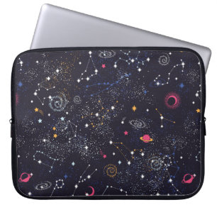 Capa Para Notebook Padrão uniforme da constelação de Galáxias Esp