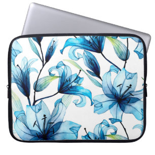 Capa Para Notebook padrão uniforme de aquarela com fluxo transparente
