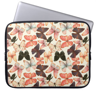 Capa Para Notebook Padrão uniforme de aquarela desenhada à mão com co