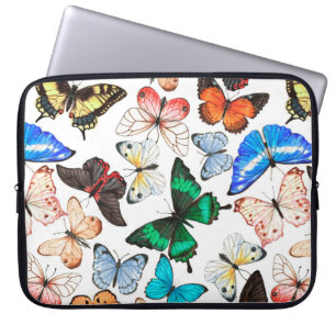 Capa Para Notebook Padrão uniforme de aquarela desenhada à mão com co