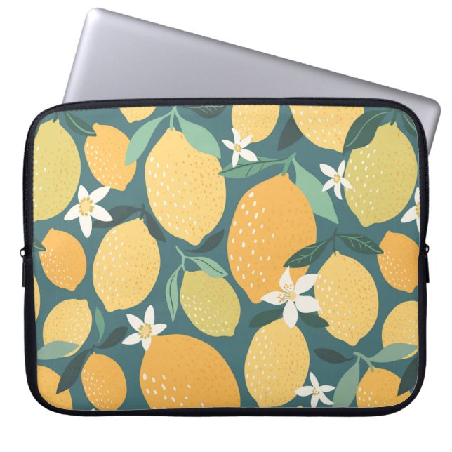 Capa Para Notebook Padrão uniforme de frutas de limão (Frente)
