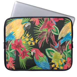 Capa Para Notebook Padrão uniforme de pintura em aquarela com partes