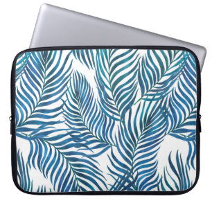 Capa Para Notebook Padrão uniforme de pintura por aquarela com tropi