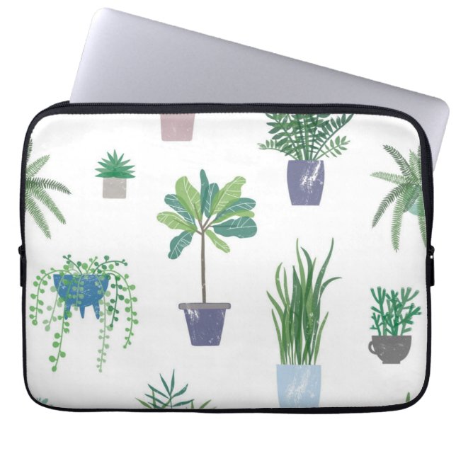 Capa Para Notebook Padrão vegetal (Frente)