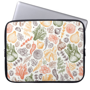 Capa Para Notebook Padrão Vegetal do Jardim da Cozinha