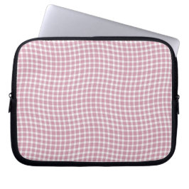 Capa Para Notebook Padrão xadrezinho seamless rosa e branco