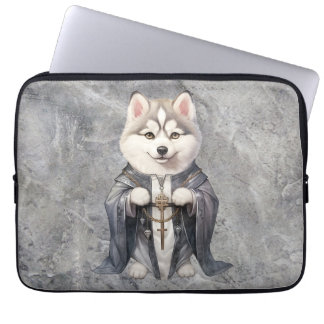 Capa Para Notebook Padre King Siberian Husky