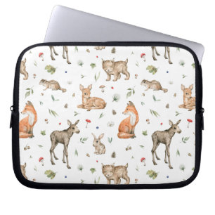 Capa Para Notebook Padrões de Animais da Floresta Cura