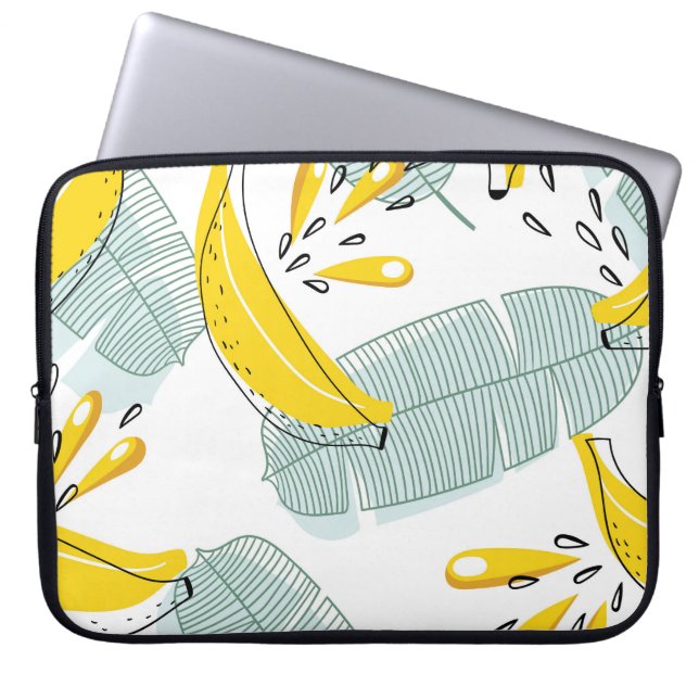 Capa Para Notebook Padrões de colheita de bananas suculentas (Frente)