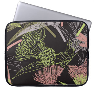 Capa Para Notebook Padrões de padrão-padrão colorido das flores, flor