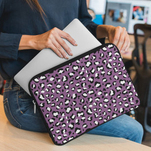Capa Para Notebook Padrões-leopardo, manchas-leopardo, leopardo roxo