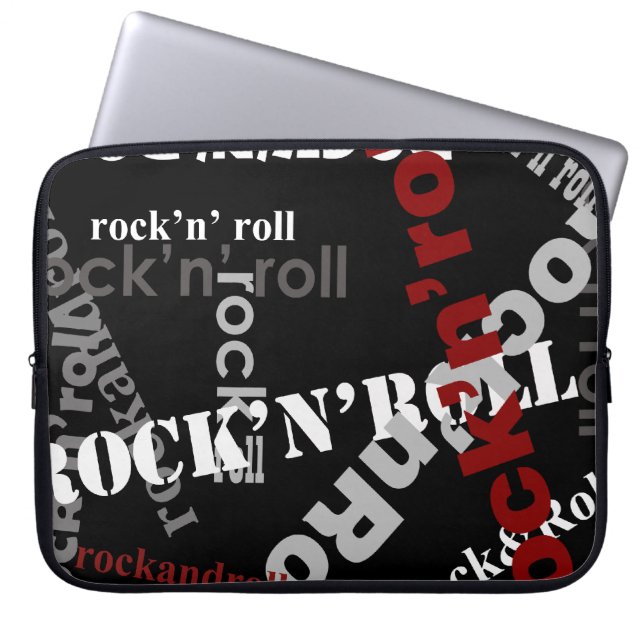 Capa Para Notebook padrões rock & roll (Frente)