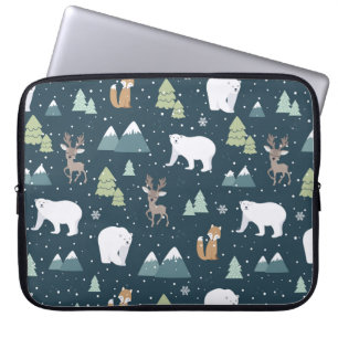 Capa Para Notebook Padrões Russos De Inverno De Natal Bonito
