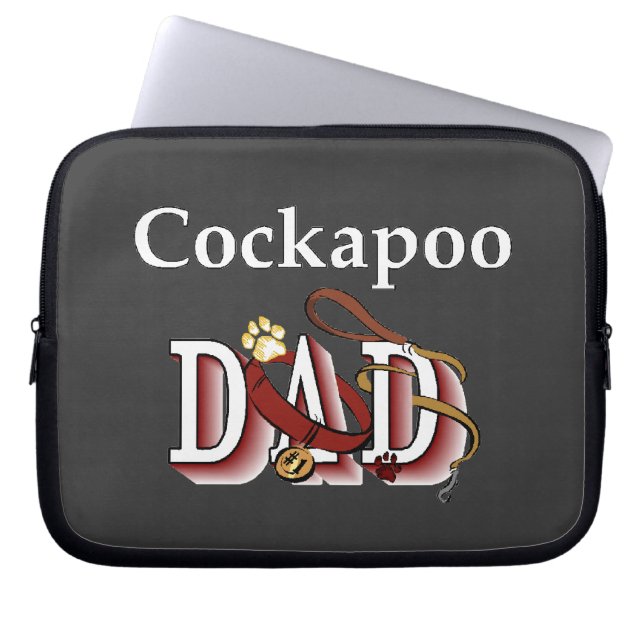 Capa Para Notebook Pai Cockapoo (Frente)