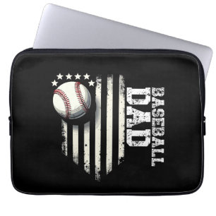 Capa Para Notebook Pai de beisebol EUA Dia de os pais de bandeira ame
