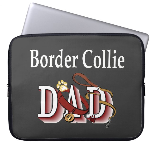 Capa Para Notebook Pai de Borda Collie (Frente)