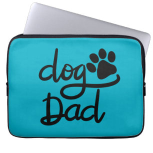 Capa Para Notebook Pai de Cachorro Engraçado Impressão de Pata de Cac