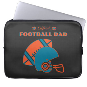 Capa Para Notebook Pai de futebol amantes da colheita de laranja azul