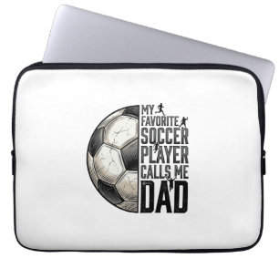 Capa Para Notebook Pai de Futebol Americano Desenho Vetorial de Citaç