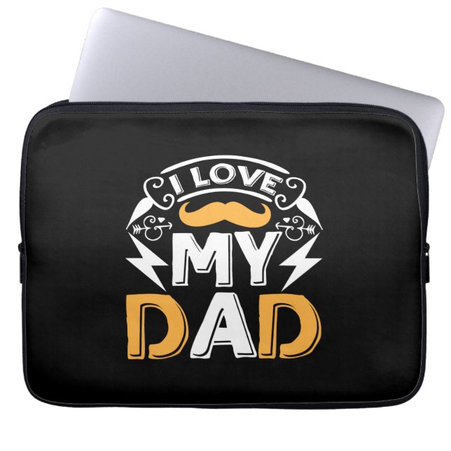 Capa Para Notebook Pai de presentes | Eu Amo O Meu Pai (Frente)