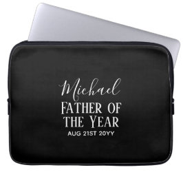 Capa Para Notebook Pai do ANO PAI Marido Homem TEXTO PERSONALIZADO