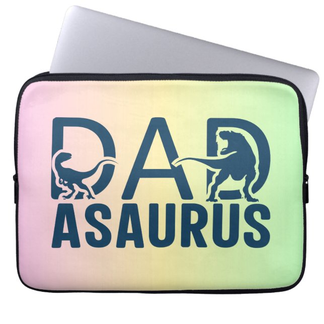 Capa Para Notebook Pai do Dinossauro Asaurus Dino Lover T Pai Rex Din (Frente)