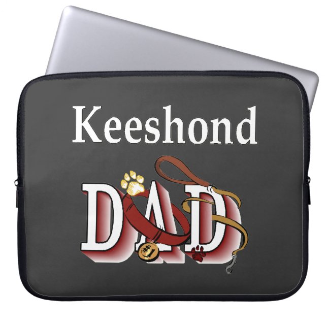 Capa Para Notebook Pai Keeshond (Frente)